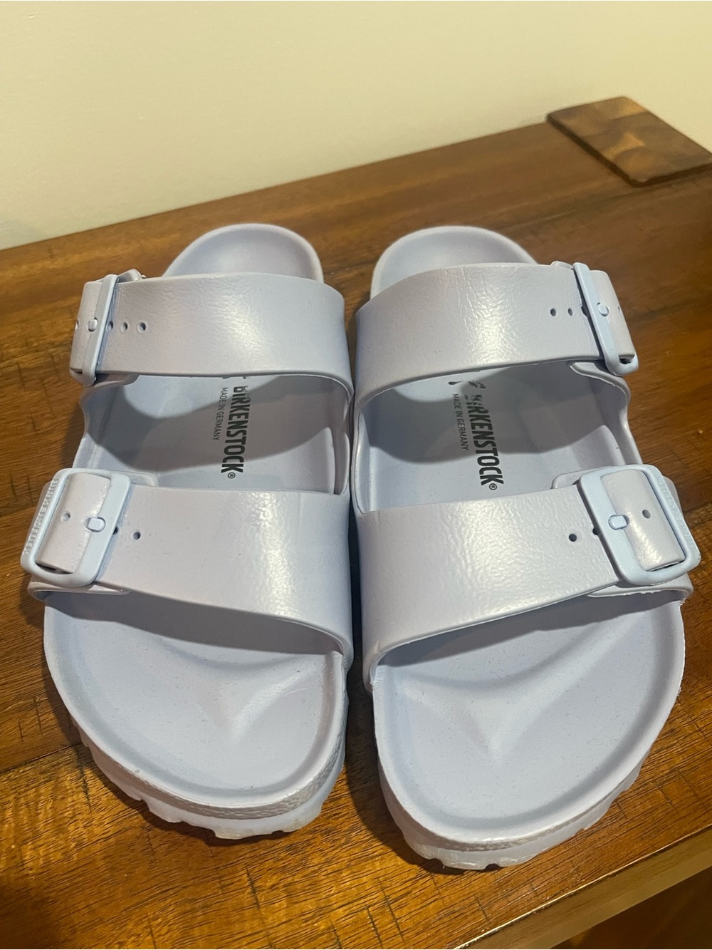Birkenstock Lavender Arizona Two-Strap Sandals